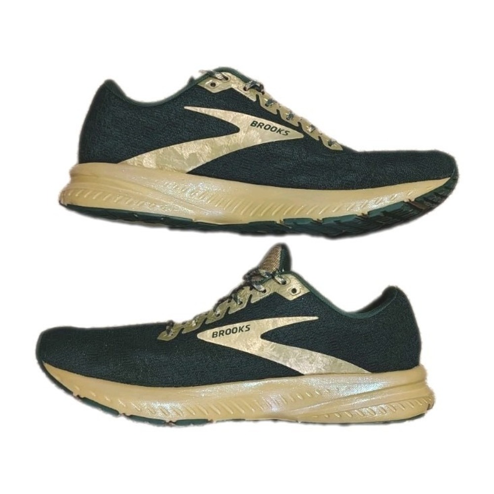 Brooks Launch 7 Run Lucky Shoes Womens 11B Green Gold St Patricks Day Running